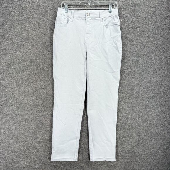 Gloria Vanderbilt Jeans Women 6 Gray Denim Light Wash High Rise Amanda Pockets - Picture 1 of 8